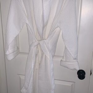 SPA White Waffle Bath Robe